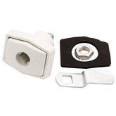 Zadi Rectangular Outer Locker Door Push Lock Off White - 21018.01